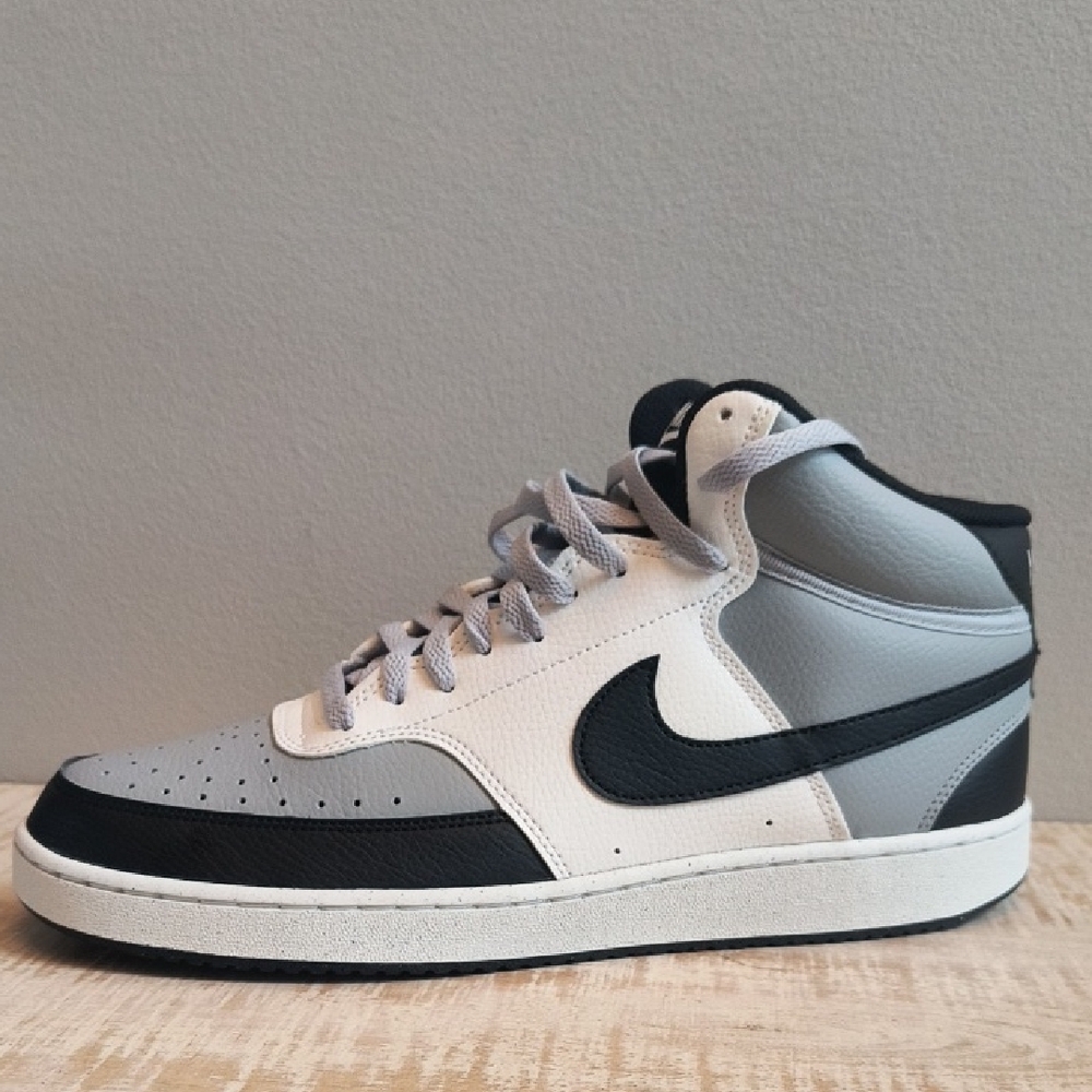Nike Black and Gray High-Top Sneakers with Ankle Support